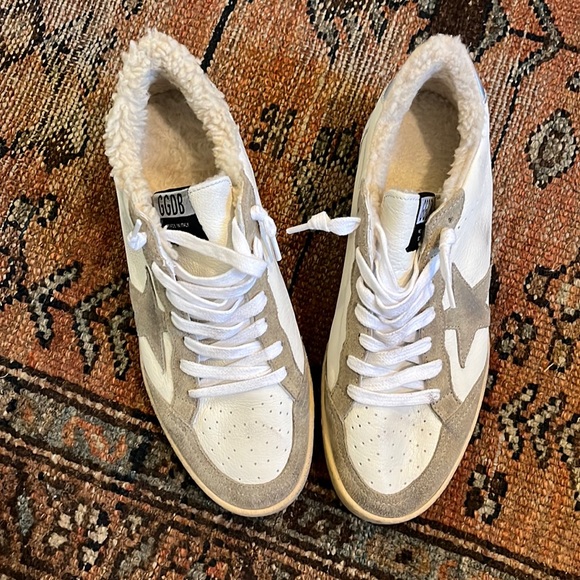 Golden Goose Shoes - Golden Goose Ballstar Shearling Sneakers
